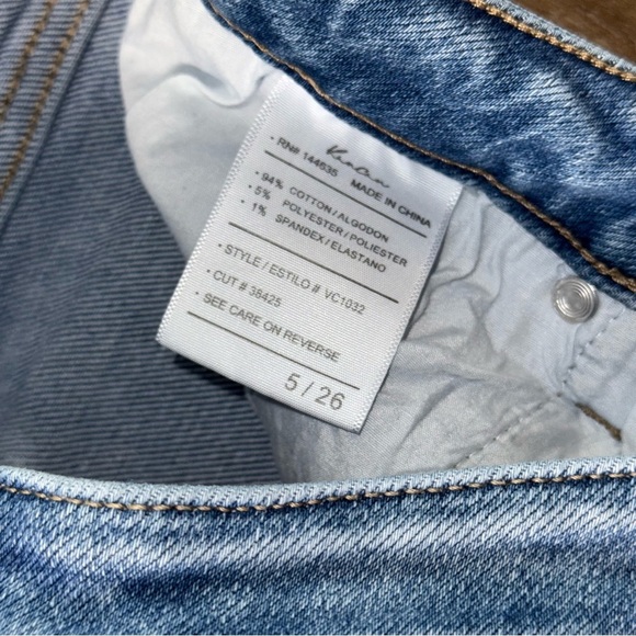 KanCan Light Blue Flare Jeans Distressed Button Fly Boho - Picture 6 of 12